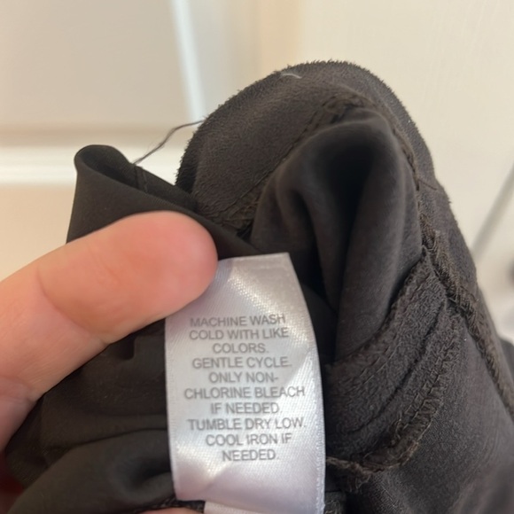 J. Jill Suede Feel Mini Skirt Womens Walnut Brown Size 14 - Picture 9 of 9